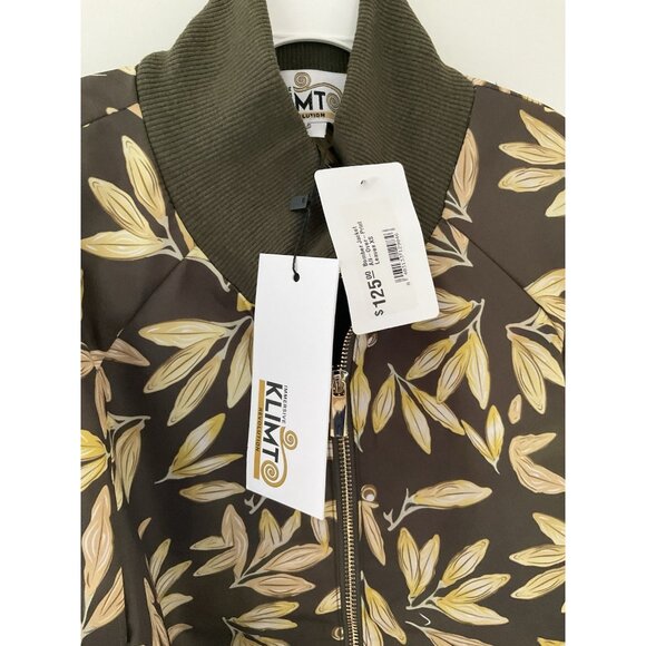 Immersive Klimt Gustav Klimt Leaves Painting Jacket Gift for Art Lover Bomber - Picture 4 of 10